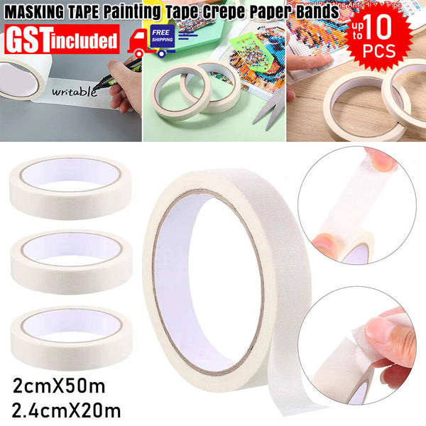 Masking Tape Painting Crepe Paper 20mm/24mm Housing Tools Painter Art【Bulk Sale】