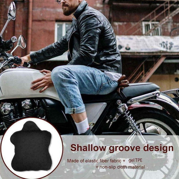 Universal Motorcycle Comfort Gel Seat Cushion Air Motorbike Pillow Pad Cover AU