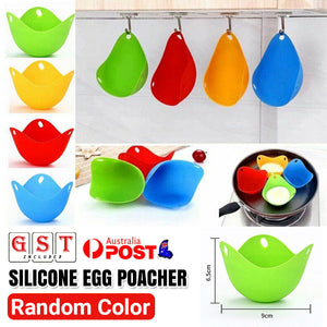 1/4Pcs Silicone Egg Poacher Poaching Pods Pan Poached Cups Moulds For Kitchen