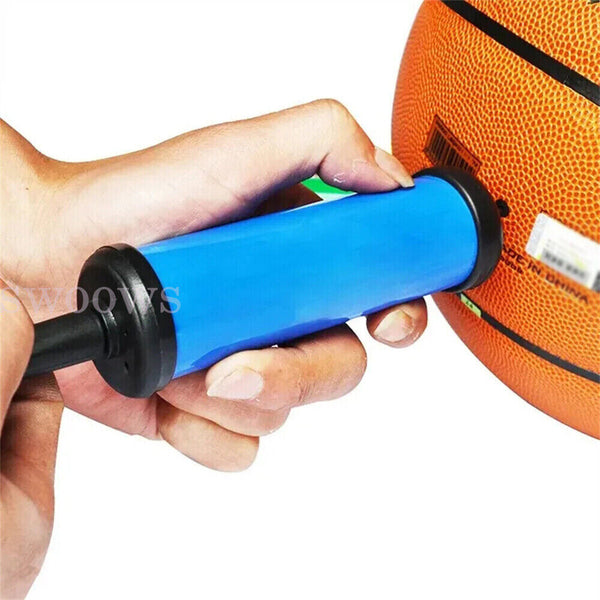 NEW Portable BALL PUMP Air Inflator Soccer Basketball Football Needle Fitness