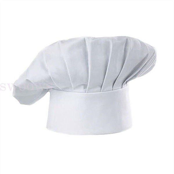 1/4pc Chefs Hat Baker Professional Elastic Adjustable Cook Cap For Adult Unisex