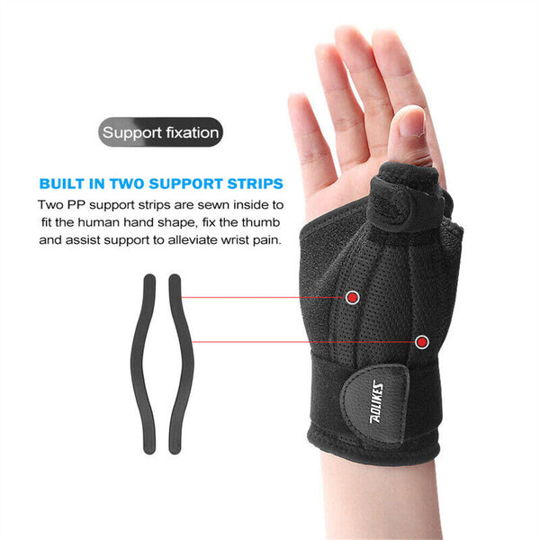 Thumb Spica Splint Brace Wrist Support Strap for Quervain Tendonitis Sprain Pain