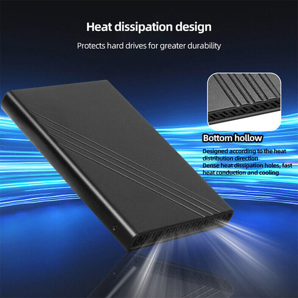 1/2x 2.5inch External Hard Drive 6TB Mobile Hard Drive Enclosure USB3.0 Portable