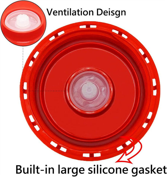 Red IBC Lid Water Liquid Storage IBC Tank Fitting Plastic Cover Cap Adaptor