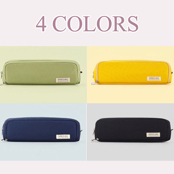 Zipper Pencil Case Pen Bag Organizer School Office Cosmetic Stationery Storage