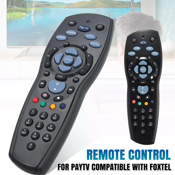 PayTV Remote Control Compatible with Foxtel Standard IQ IQ2 IQ3 IQ4 HD - Black