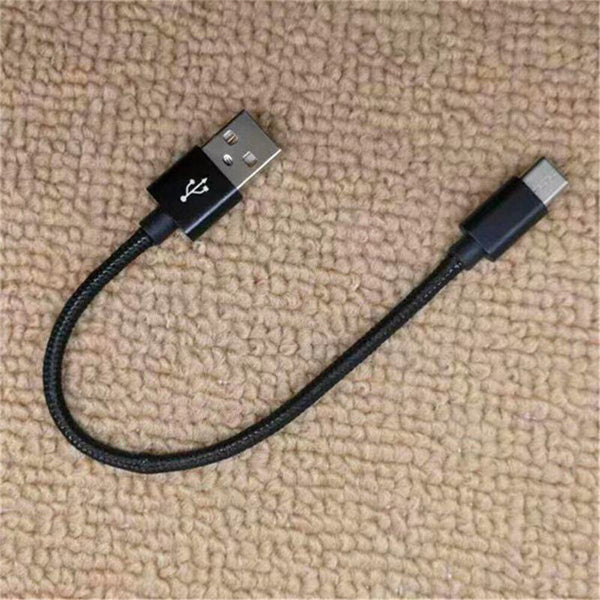 1/2x 20CM Short Braided Micro USB Cable Fast Sync Charging Data Transfer Cable