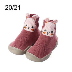 Kids Baby Girl Boys Toddler Anti-slip Soft Slippers Socks Cotton  Slippers Shoes