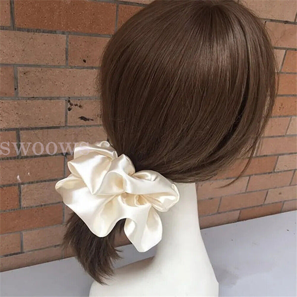 1/4pcX Large Scrunchies Hair Bands Bobbles Elastic Holder Girls Women Ponytail