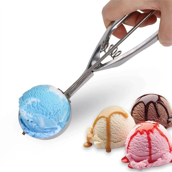 Ice Cream Scoop Stainless Steel Cookie Mash Muffin Spoon IceCream 4/ 5/ 6cm AUS