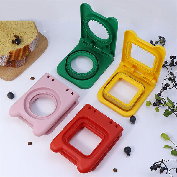 Square Round Sandwich Cutter And Sealer Set For Kids Lunch Sandwiches Decruster