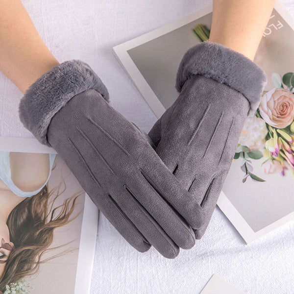 Women Winter Gloves Thermal Touch Screen Warm Windproof Soft Outdoor