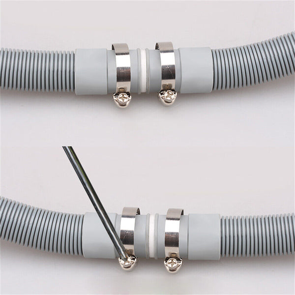 1/2/3M Washing Machine Dishwasher Drain Waste Hose Extension Pipe Sets Universal