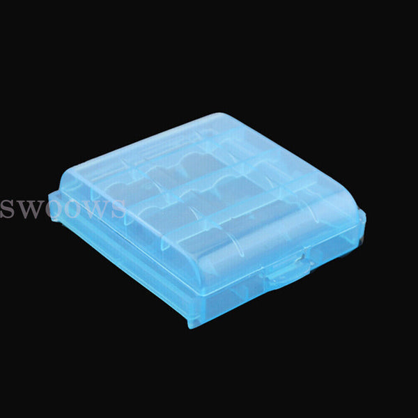 4x Plastic AA AAA Battery Box Storage Case Cover Batteries Holder Organizer