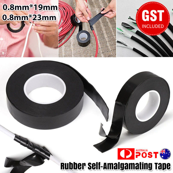 Rubber Self-Amalgamating Tape Sealing Waterproof Tube Repair Weld Tape 19/23mm