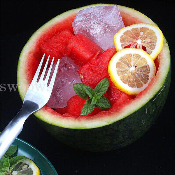 Watermelon Slicer Cutter, 2-in-1 Fork Stainless Steel Fruit Cutting Artifact