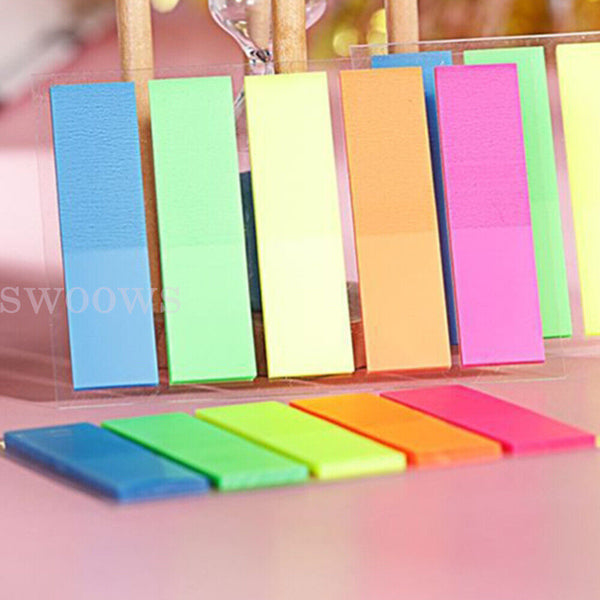 up 1000x Sticky Notes Bookmaker Page Maker Tabs Index Stickers Memo Pad Coloured