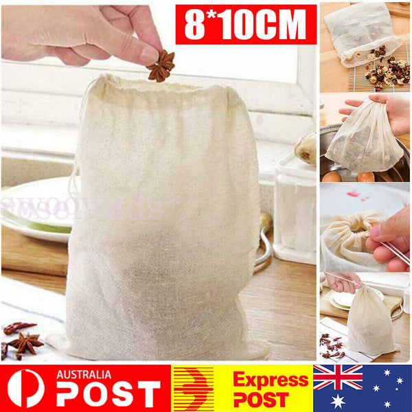 Up 50 Mesh Food Bags Filter bag Muslin Bags Cheesecloth Bags Nut Strainer Cotton