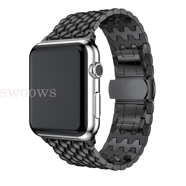 Strap Band For Apple Watch Band Series 9 8 7 6 5 3 SE 2 Stainless Steel Metal