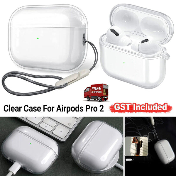 Clear Case Cover Soft Waterproof Holder Strap Lanyard For Airpods Pro 2 2022 3rd