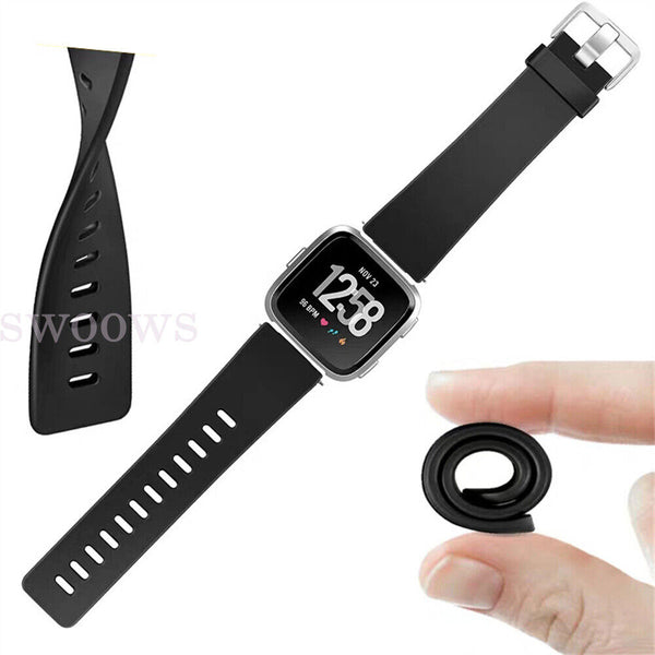 Silicone Strap Replacement Sport Watch Band For Fitbit Versa 2 /Versa / Lite