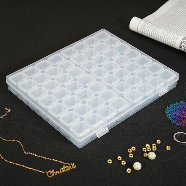 56 Grids Storage Box Plastic Jewelry Organizer Case Container Bead Craft AU