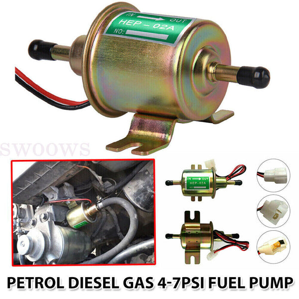 New Universal 12V Electric Fuel Pump Inline Diesel Gas Petrol Low Pressure