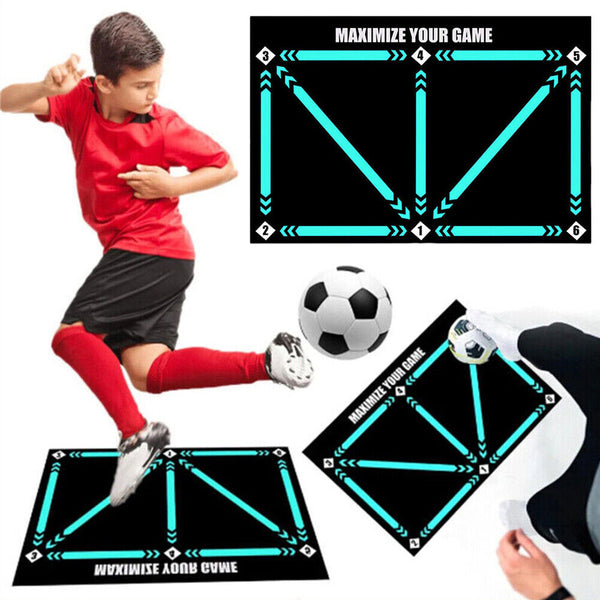 Dribble Training Carpet Football Training Mat Non Slip Kids Adults In/Outdoor