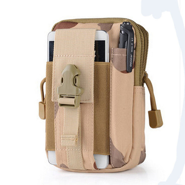 Tactical Molle Pouch Belt Waist Pack Bag Military Waist Fanny Phone Pocket Hike