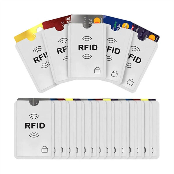 UP20X RFID Blocking Sleeve Secure Credit Debit Card ID Protector AntiScan Safety