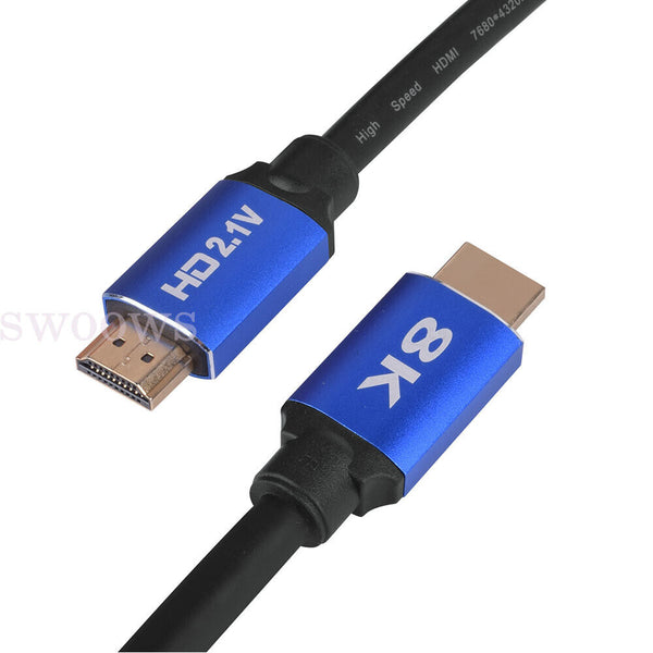 Premium HDMI Cable V2.1 Ultra HD 8K 7680*4320 3D High Speed Ethernet HDR ARC