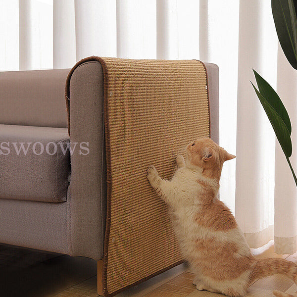 Cat Scratching Mat Scratcher Pad Board Natural Sisal Pet Cat Toys Sofa Protector