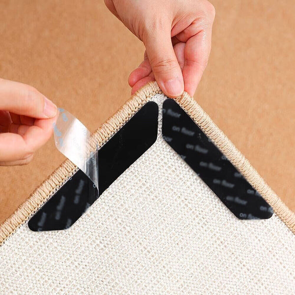 Non-Slip Rug Strip Grippers Reusable Washable Carpet Mat Sticker Anti Skid