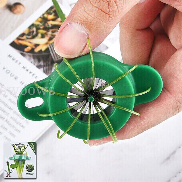 Onion Fruit Vegetable Scallion Cutter Shred Silk Chopped Onion Slicer w/ GIFT