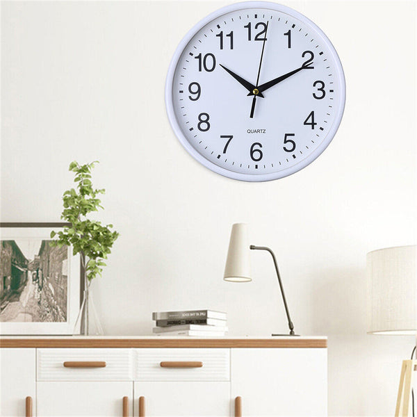 Wall Clock Quartz Round Square Wall Clock Silent Non-Ticking Battery Operated AU