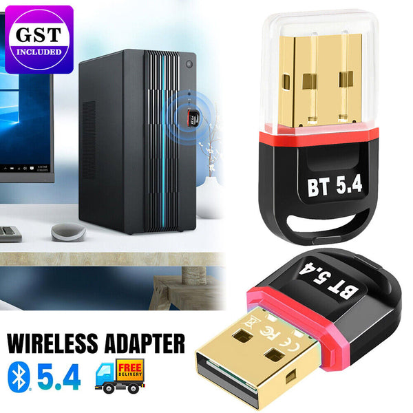 USB Bluetooth 5.4 Adapter Wireless Dongle Receiver Transmitter For PC Laptop