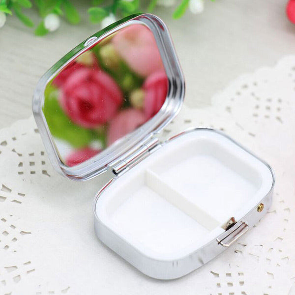 1-4 X Pill Containers Tablet Holder Medicine Metal Case Container Pocket Box