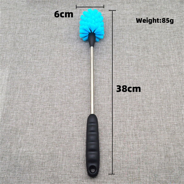 1-2x Kitchen Cleaning Tool Long Handle Nylon Bristle Brush Baby Cup Bottle Brush