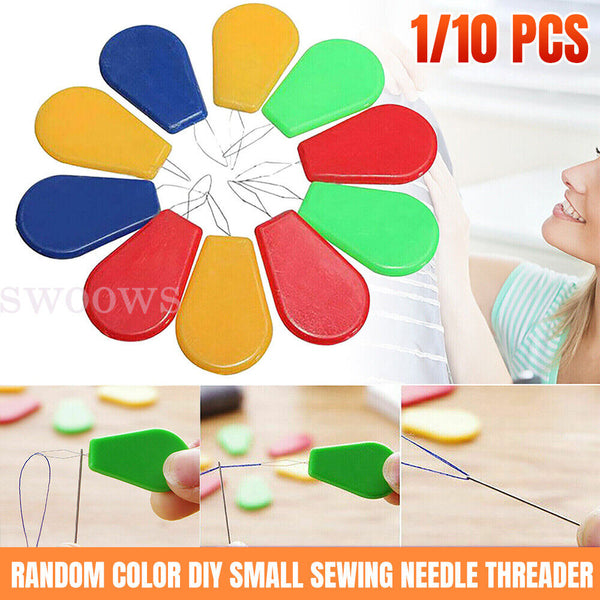 5-20X Needle Threader Threading Hand Threading Simple DIY Small Sewing Tools AU