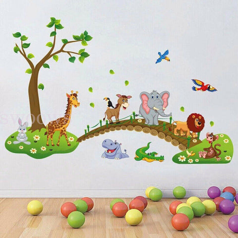 Cartoon Animal Crossing Removeable DIY Art Wall Stickers Living Room Decor