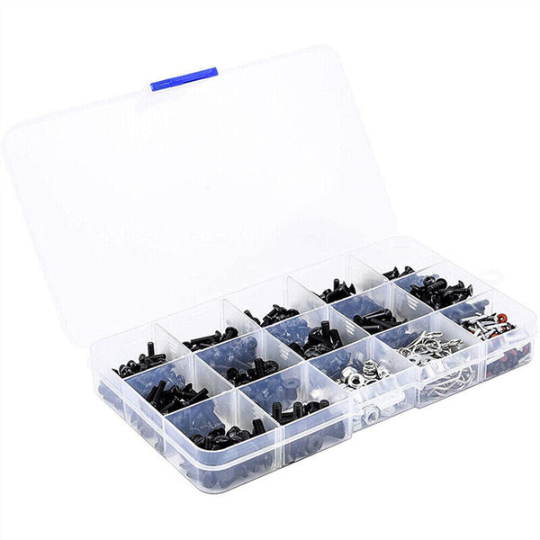 520x RC Screws Box Repair Tool Kit for HSP RC Car 1:10 DIY Accessories Box Set