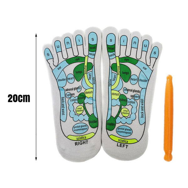 Foot Acupressure Reflexology Massage Socks Anti Slip Breathable Sock Unisex Yoga