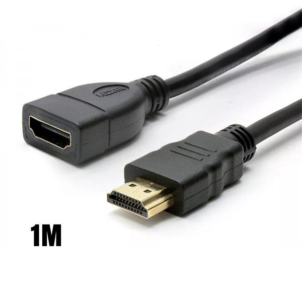 0.5M/1M HDMI Extension Cable Male to Female Lead v2.0 3D 4K For PS4 Xbox HDTV