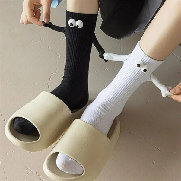 Magnetic Hand Holding Socks 2023, Hand In Hand Socks, Couple Holding Hands Socks