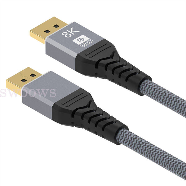 8K Displayport DP 1.4 Cable HDR 4K/144Hz Display Port Male to Male Hight Speed