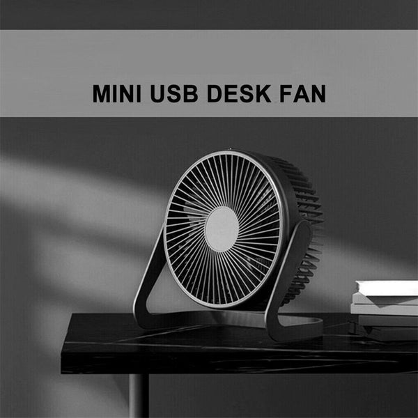 Portable mini USB CoolingFan 360 degrees Small Desktop Desk Quiet Computer 4inch