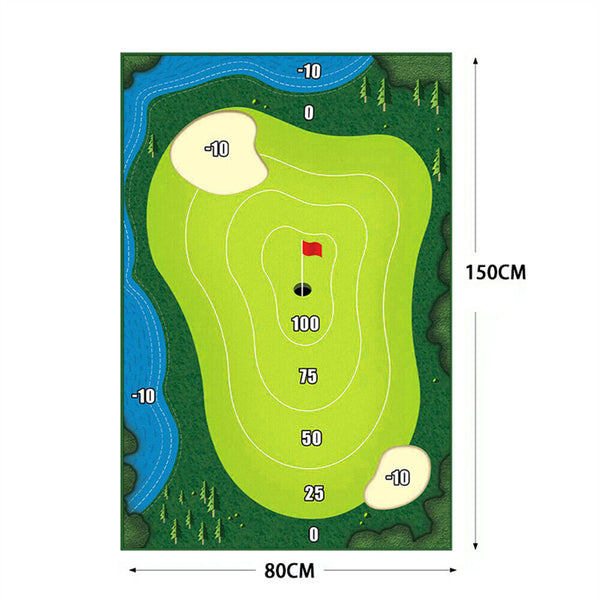 The Indoor Casual Golf Game Set Chipping Golf Game Mat with 20 Grip Golf Balls