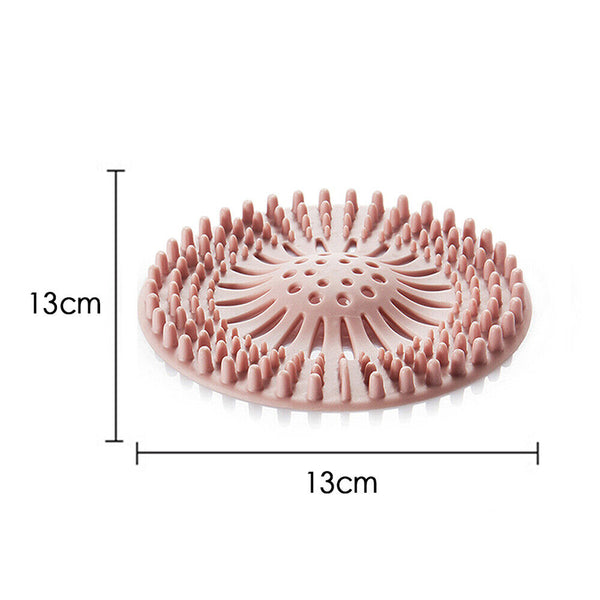 Silicone Drain Cover Sink Catcher Hair Stopper Plug Bathroom Floor Shower Cover