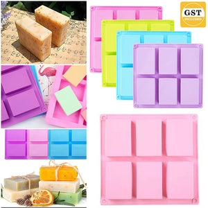 3Pcs Silicone Soap Mold DIY Handmade Soap Making Rectangle  Shape Molds AU