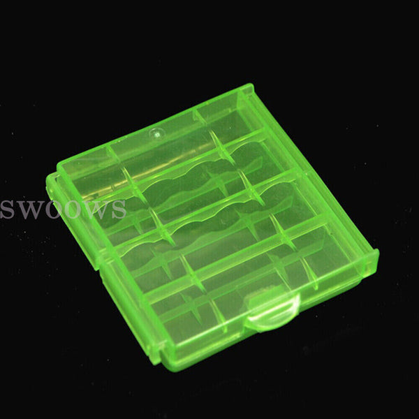4x Plastic AA AAA Battery Box Storage Case Cover Batteries Holder Organizer
